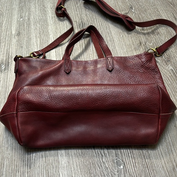 Madewell The Transport Satchel in Dark Cabernet - Picture 5 of 9